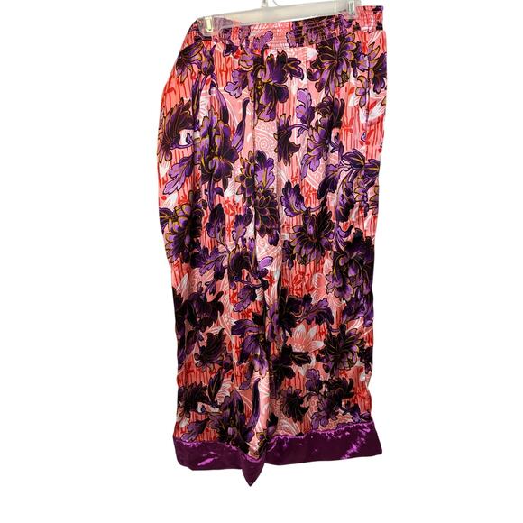 By Anthropologie Luxe Sleep Set Women’s Printed XL Loungewear Glam Boho Flirty - Picture 9 of 9